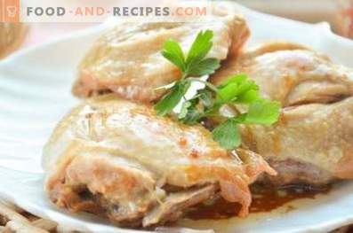 Chicken baked in a slow cooker