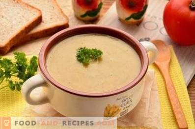 Сушена гъбена крем супа