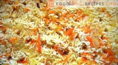 Ориз с моркови и лук