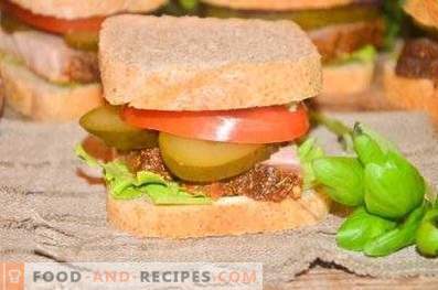 Сандвич със свинско и зеленчуци