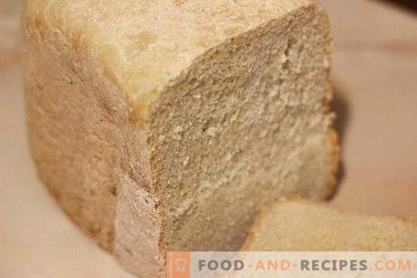 Бял хляб в хлебопроизводителя
