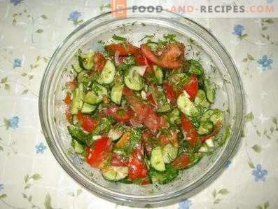 Салати с домати и краставици