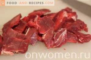 Говеждо месо в вино в бавен котлон